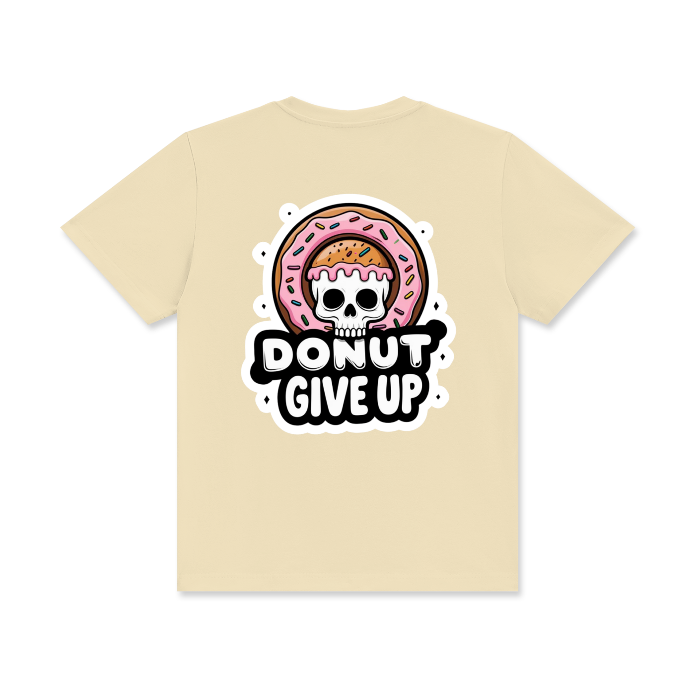 Donut Give Up Crew Neck Premium T-shirt