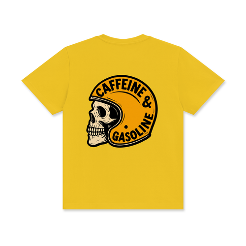 Caffeine And Gasoline Crew Neck Premium T-shirt