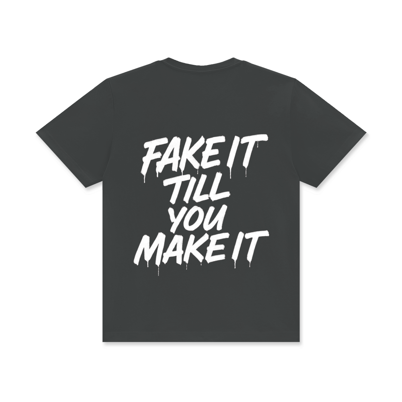 Fake It Unisex Classic Crew Neck Cotton T-Shirt