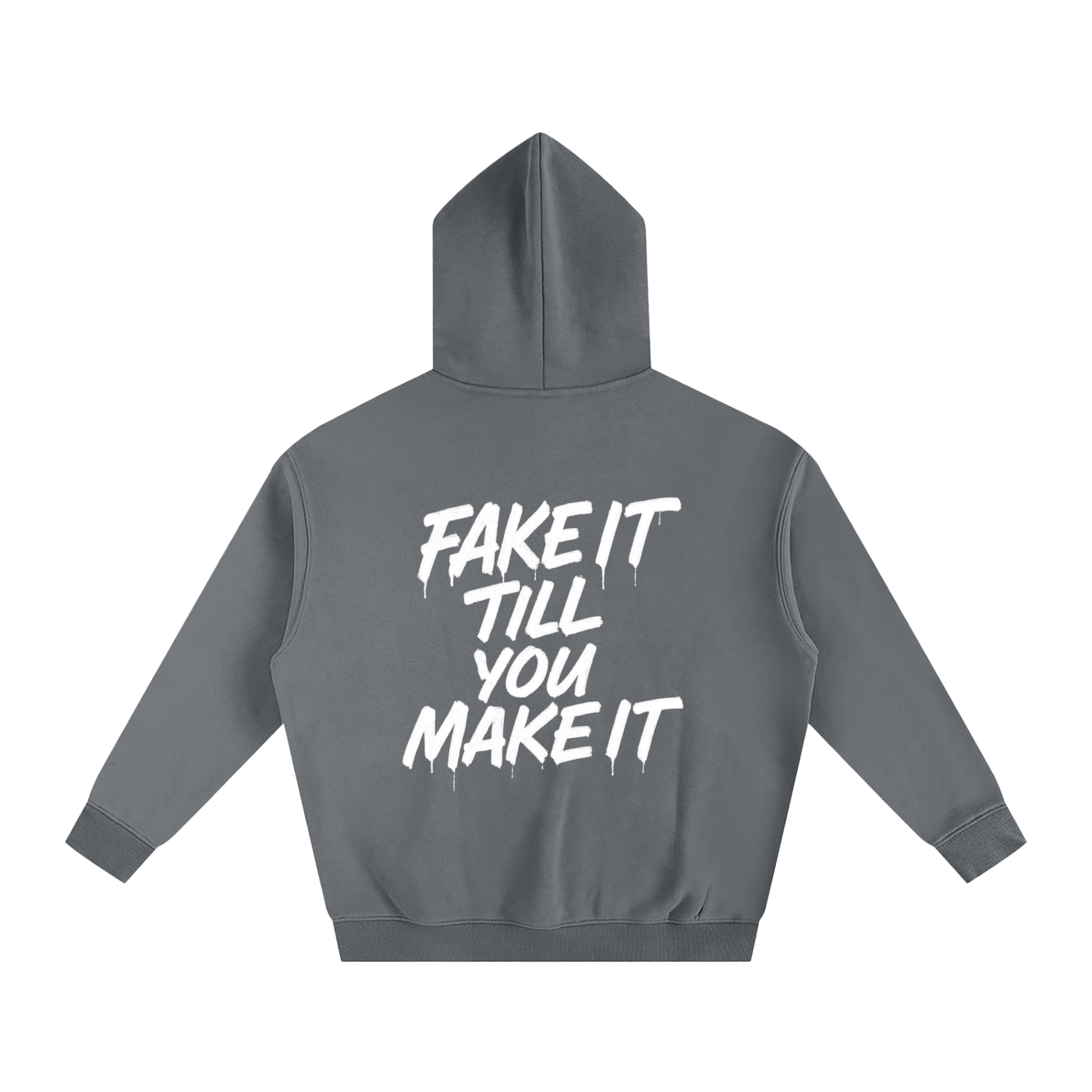 Fake It Oversize Fleeced Hoodie