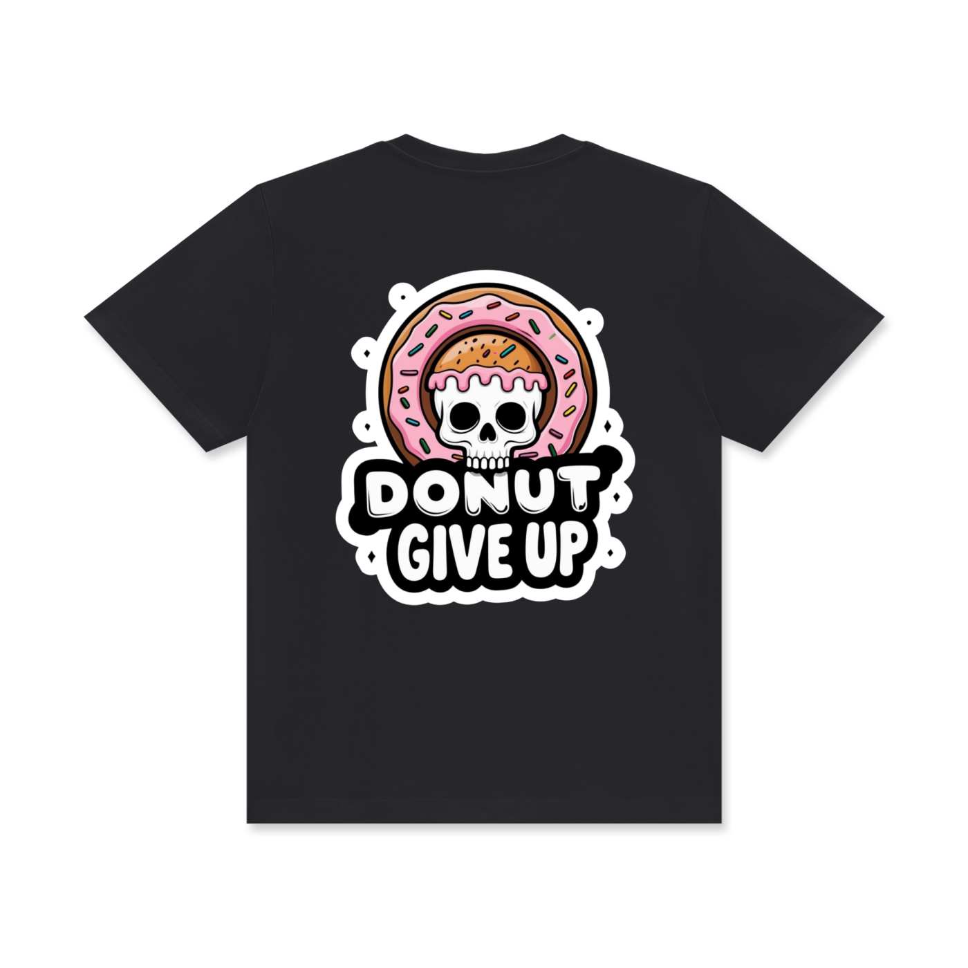 Donut Give Up Crew Neck Premium T-shirt