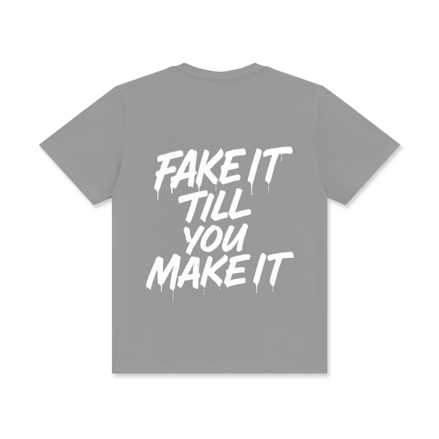 Fake It Unisex Classic Crew Neck Cotton T-Shirt