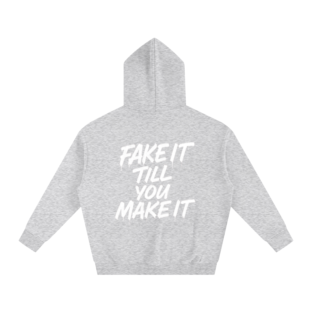 Fake It Oversize Fleeced Hoodie