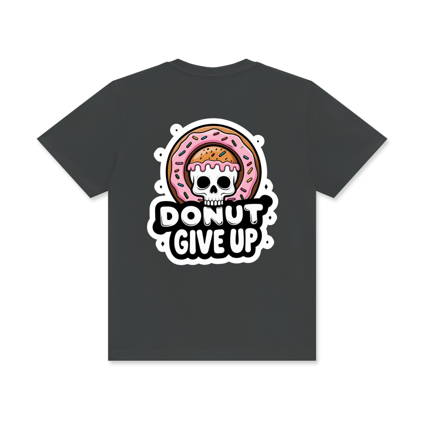 Donut Give Up Crew Neck Premium T-shirt